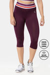 Zelocity Quick Dry 3/4Th Gym Leggings - Winter Bloom — thumbnail 1